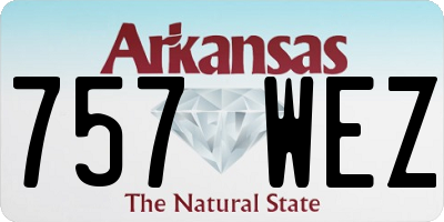 AR license plate 757WEZ