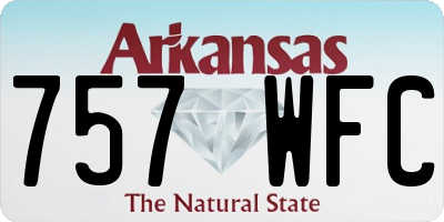 AR license plate 757WFC