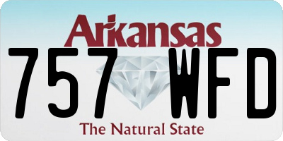 AR license plate 757WFD