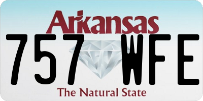 AR license plate 757WFE