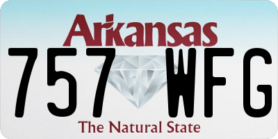 AR license plate 757WFG
