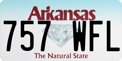 AR license plate 757WFL