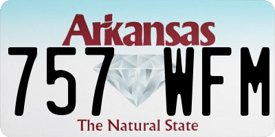 AR license plate 757WFM