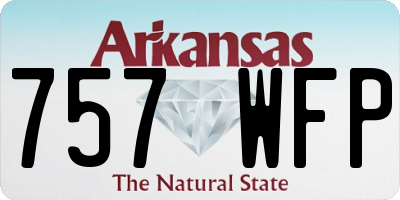 AR license plate 757WFP