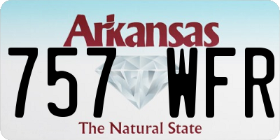 AR license plate 757WFR