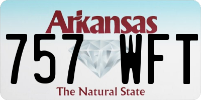 AR license plate 757WFT