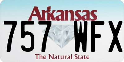 AR license plate 757WFX