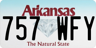 AR license plate 757WFY