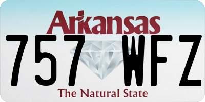 AR license plate 757WFZ