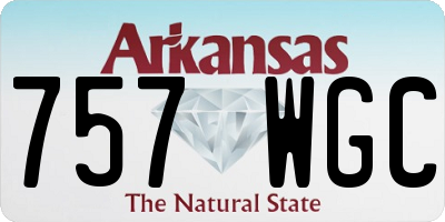 AR license plate 757WGC