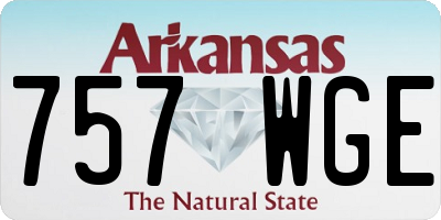 AR license plate 757WGE