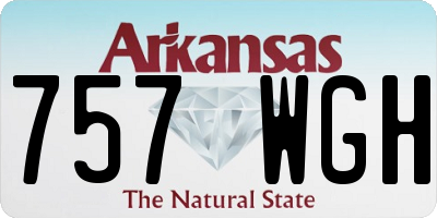 AR license plate 757WGH