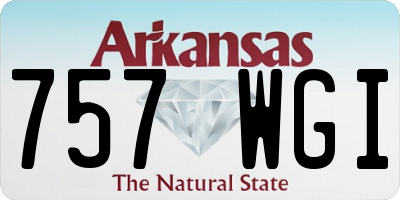 AR license plate 757WGI