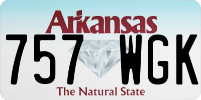 AR license plate 757WGK