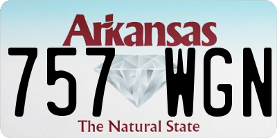 AR license plate 757WGN