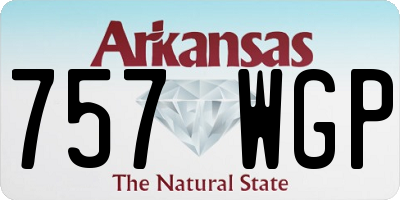 AR license plate 757WGP
