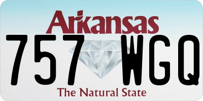 AR license plate 757WGQ