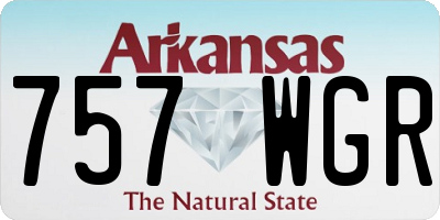 AR license plate 757WGR