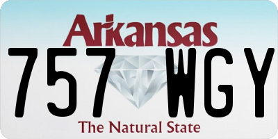 AR license plate 757WGY