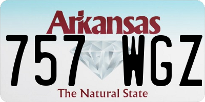 AR license plate 757WGZ