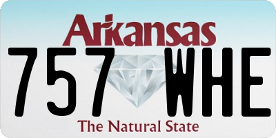 AR license plate 757WHE