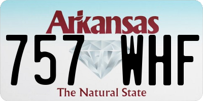 AR license plate 757WHF