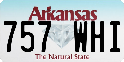 AR license plate 757WHI