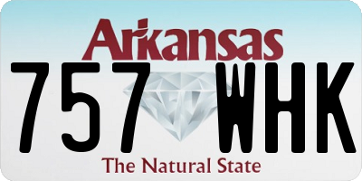 AR license plate 757WHK