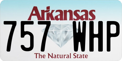 AR license plate 757WHP