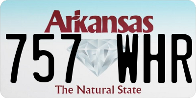 AR license plate 757WHR