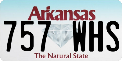 AR license plate 757WHS