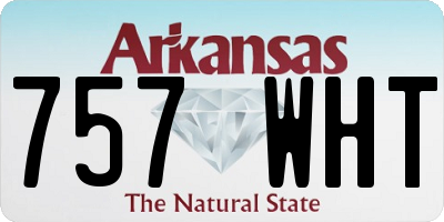 AR license plate 757WHT