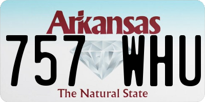 AR license plate 757WHU