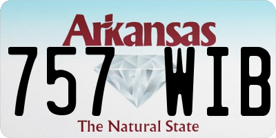 AR license plate 757WIB