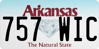 AR license plate 757WIC