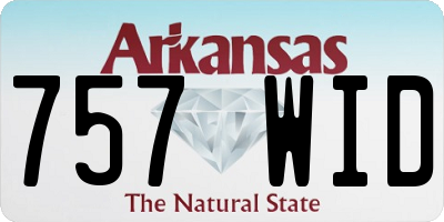 AR license plate 757WID