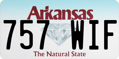 AR license plate 757WIF