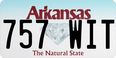 AR license plate 757WIT