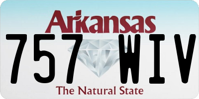 AR license plate 757WIV