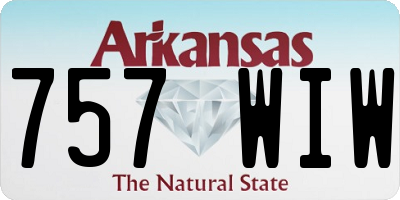 AR license plate 757WIW
