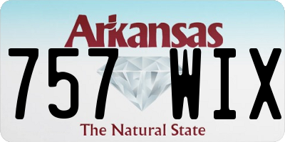 AR license plate 757WIX