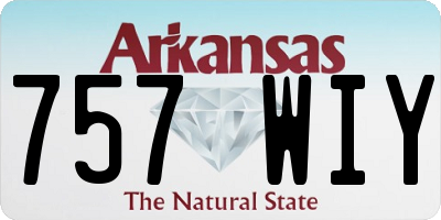 AR license plate 757WIY
