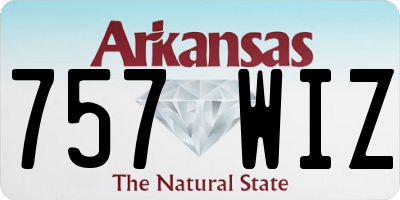 AR license plate 757WIZ