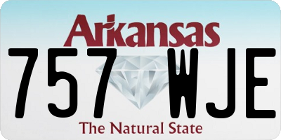 AR license plate 757WJE