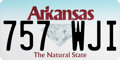 AR license plate 757WJI