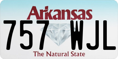 AR license plate 757WJL