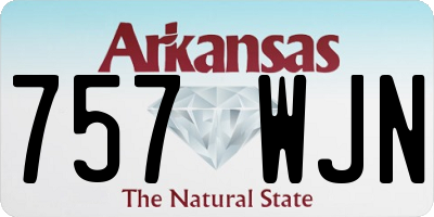 AR license plate 757WJN