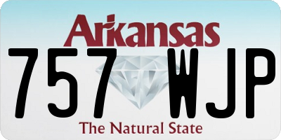AR license plate 757WJP