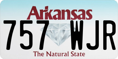 AR license plate 757WJR