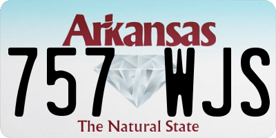 AR license plate 757WJS